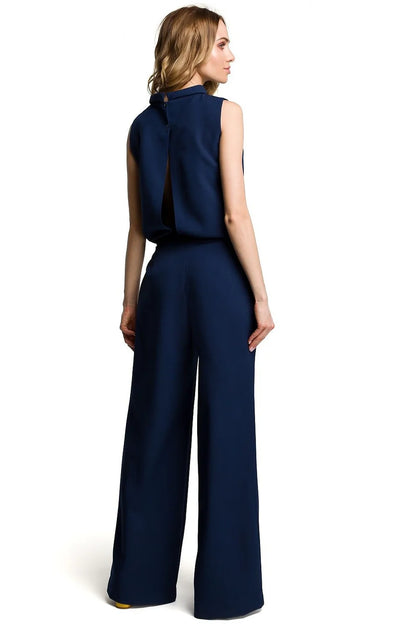 Melva | Silken Dames Mouwloze Jumpsuit