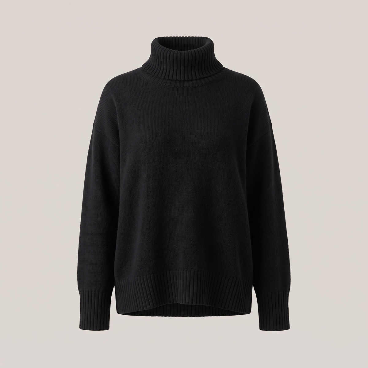 Oversized Gebreide Coltrui met Ribboorden en Lange Mouwen voor Dames