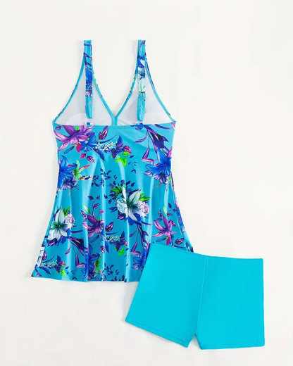 Feike | Elegante Swimdress met Tropische Print