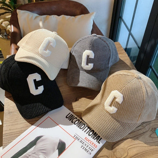 Cyndi | Corduroy Baseball Cap met 3D C-Patch