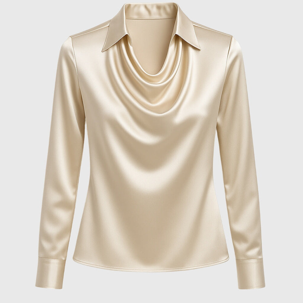 Blouse chic et raffinée pour femmes avec manches longues