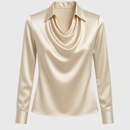 Chique Verfijnde Dames Blouse met Lange Mouwen