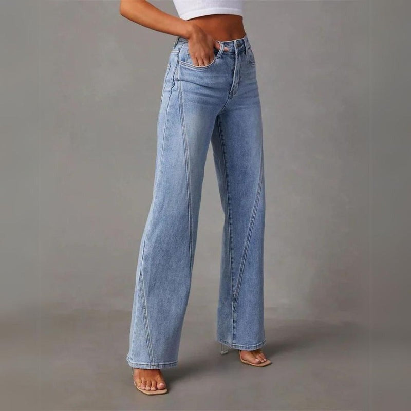 Charlene | Wide-Legged Denim Broek