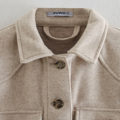 Elegante Comfortabele Dames Wollen Jas met Ceintuur