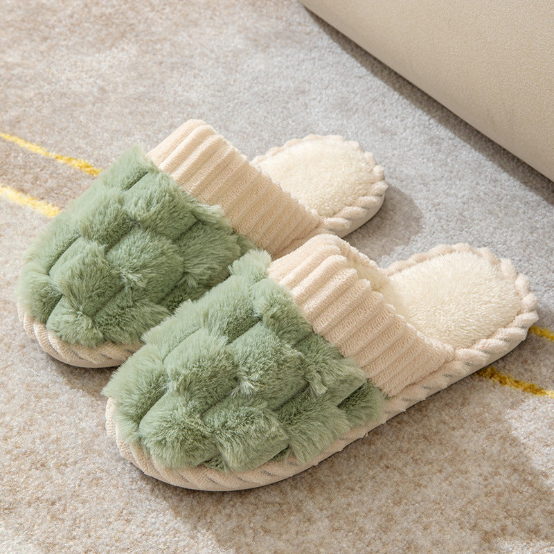 Luxe Comfortabele Dames Pantoffels met Bontvoering