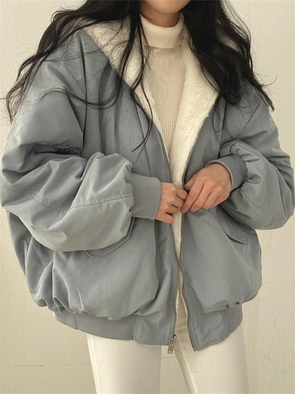 Trendy Oversized Dames Jas met Zachte Voering