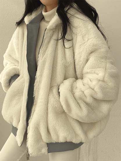 Trendy Oversized Dames Jas met Zachte Voering