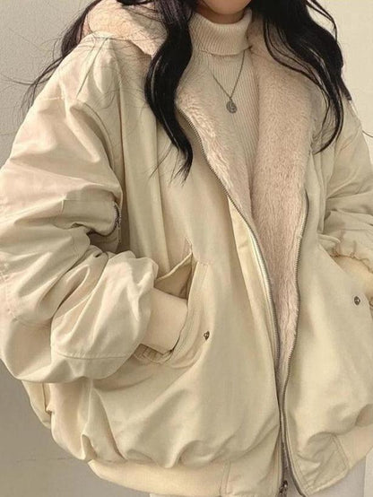 Trendy Oversized Dames Jas met Zachte Voering