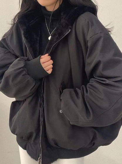 Trendy Oversized Dames Jas met Zachte Voering