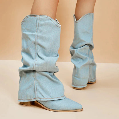 Beverle | Denim Cowboylaarzen - Casual