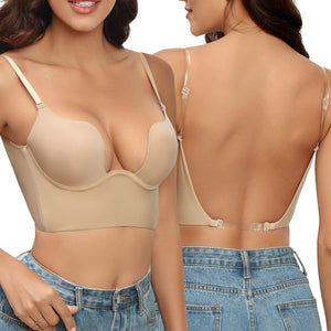 Lenora | Luxe Rugvrije BH voor Vrouwen – Beige