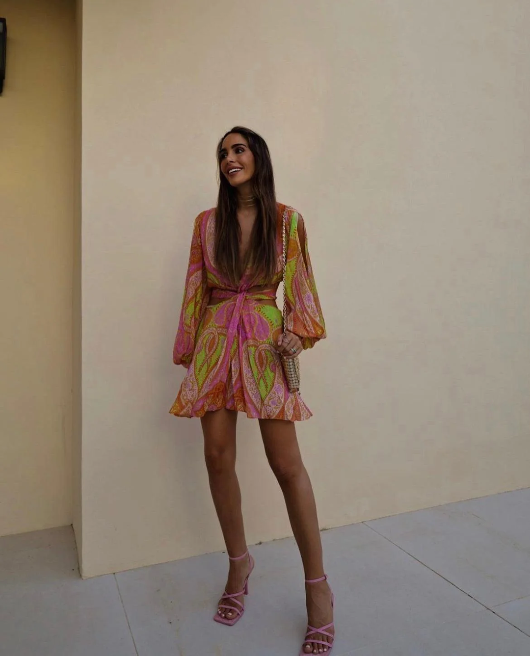 Nikkie | Vibrant Paisley Print Dress