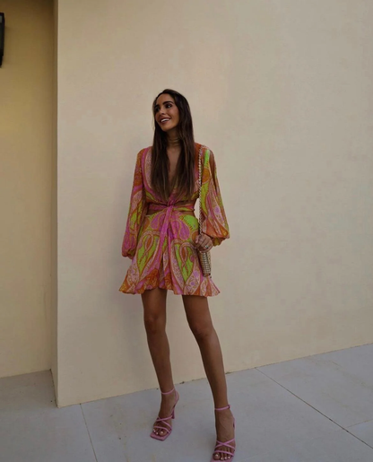 Nikkie | Vibrant Paisley Print Dress