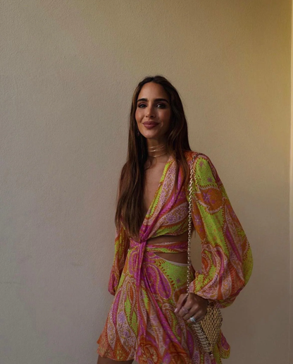 Nikkie | Vibrant Paisley Print Dress