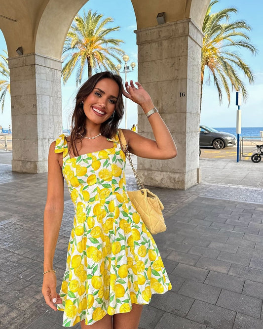Nikka | Fresh Lemon Print Dress