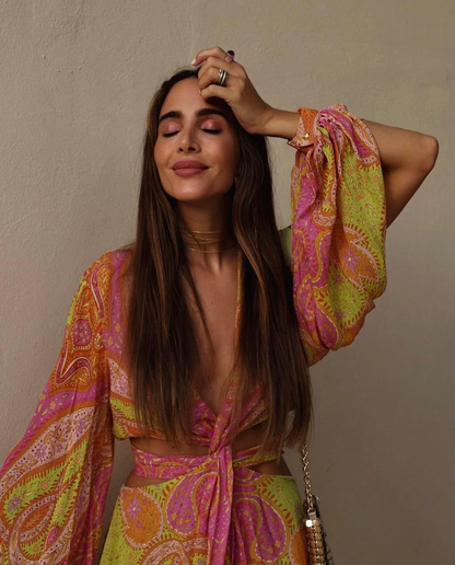 Nikkie | Vibrant Paisley Print Dress