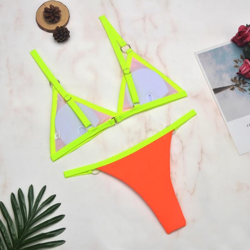 Marj | Minimalistische Bikini met Ringdetails en Triangel Top