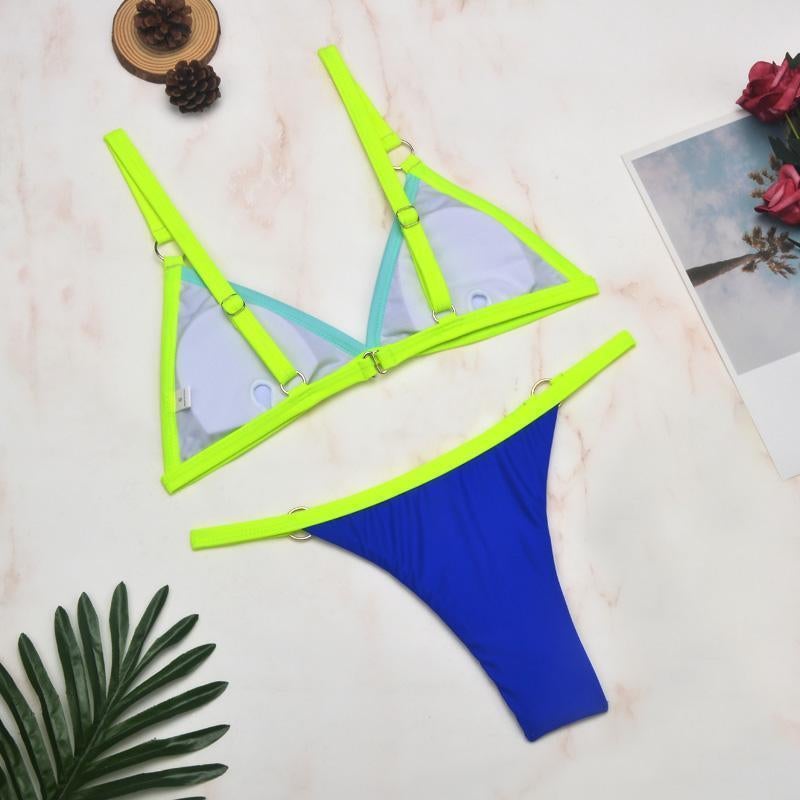 Marj | Minimalistische Bikini met Ringdetails en Triangel Top