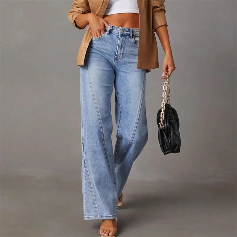 Charlene | Wide-Legged Denim Broek