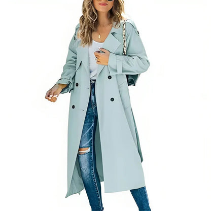 Stijlvolle Elegante Dames Trenchcoat Met Ceintuur