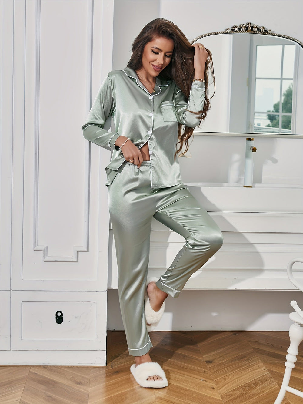 Suze | Luxe Satin Pajama Set