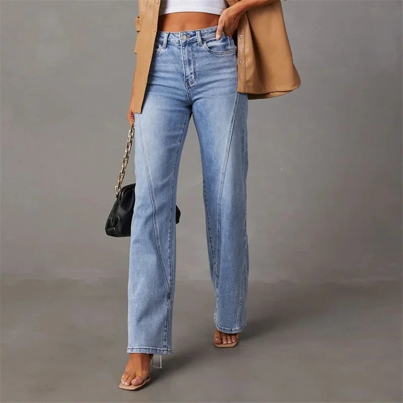 Charlene | Wide-Legged Denim Broek