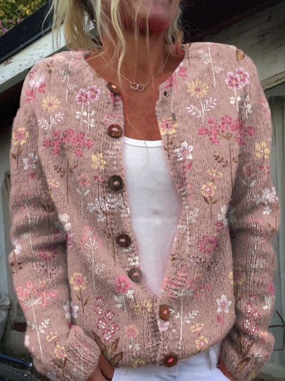 Elegante Comfortabele Gebreide Dames Cardigan met Knopen