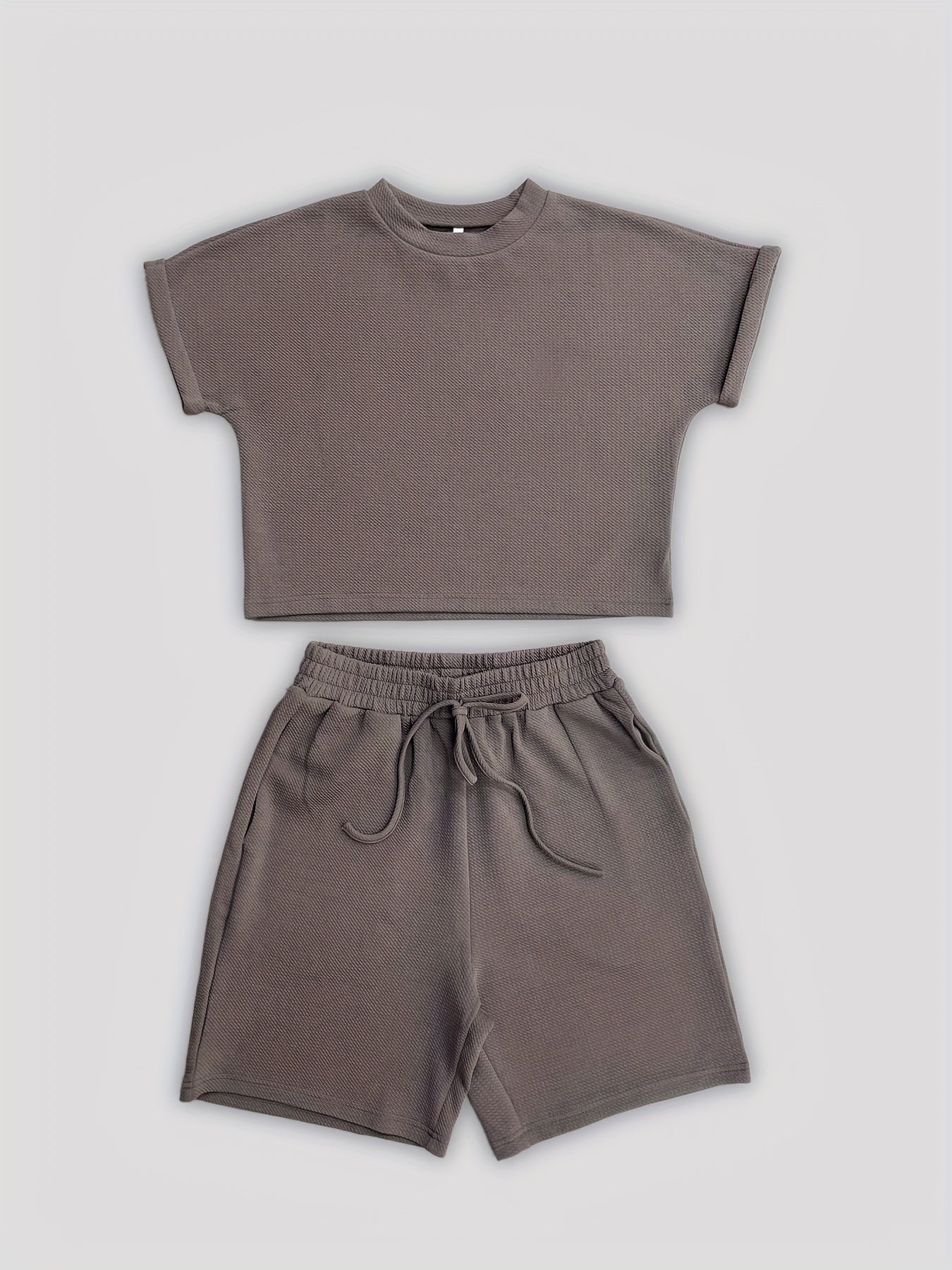 Biannca | Co-Ord Set met Relaxed Fit en Drawstring Shorts