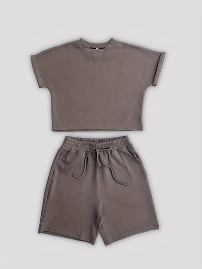 Biannca | Co-Ord Set met Relaxed Fit en Drawstring Shorts