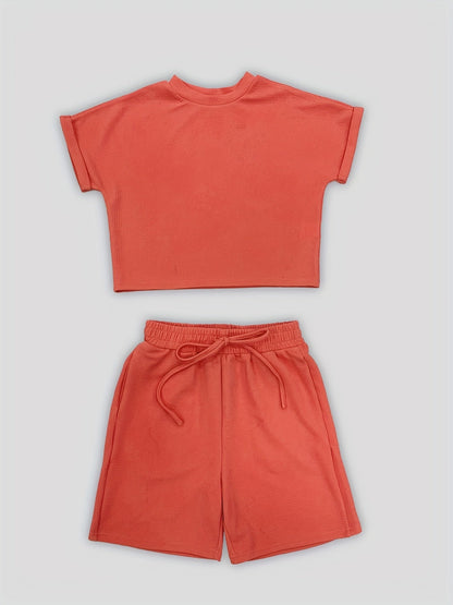 Biannca | Co-Ord Set met Relaxed Fit en Drawstring Shorts