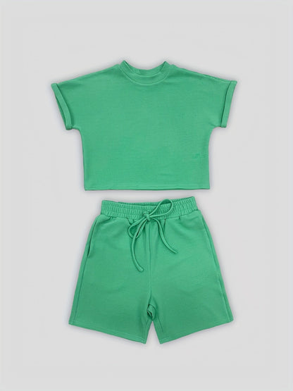 Biannca | Co-Ord Set met Relaxed Fit en Drawstring Shorts