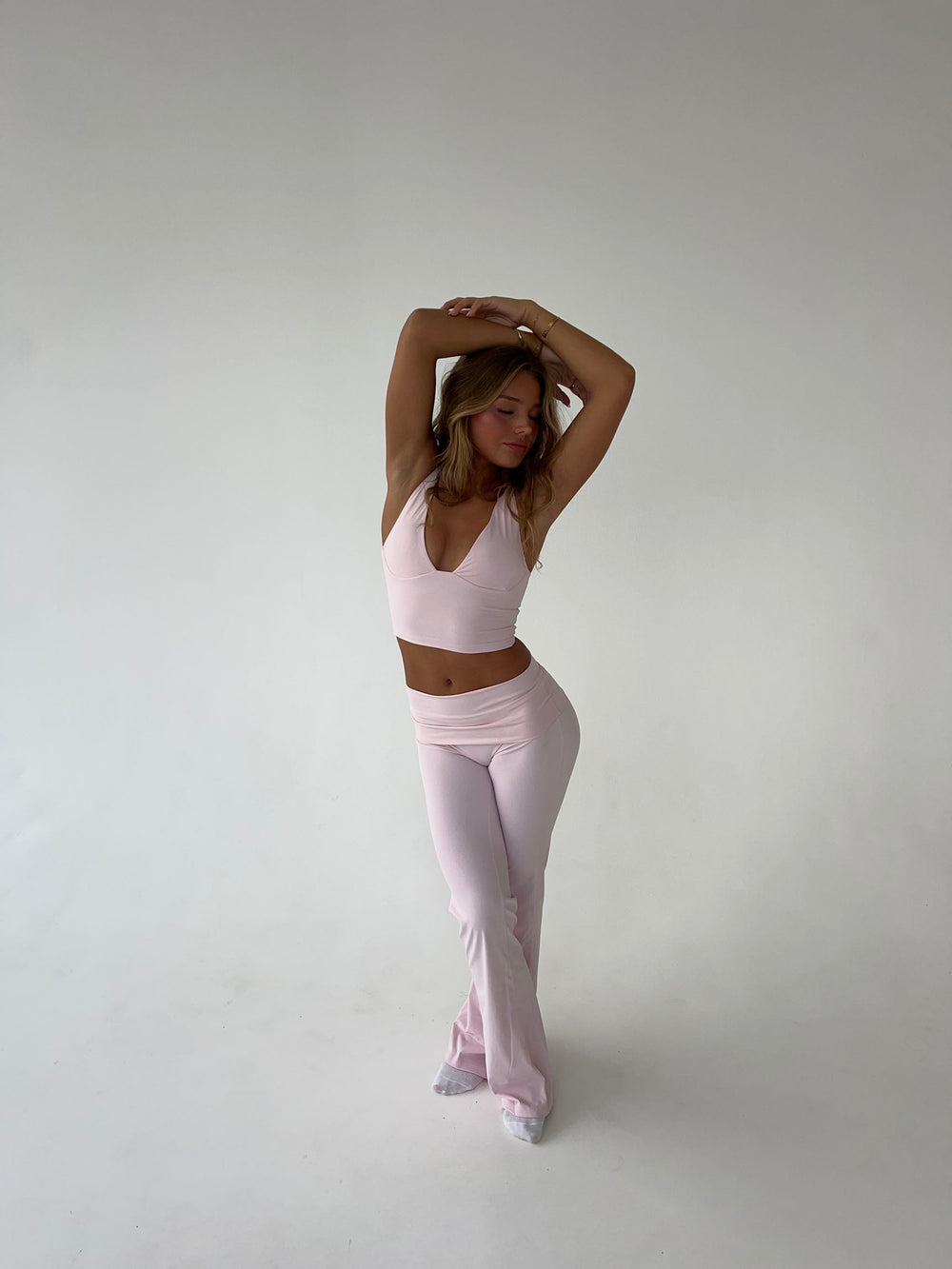 Kyleen | Legging évasé rose