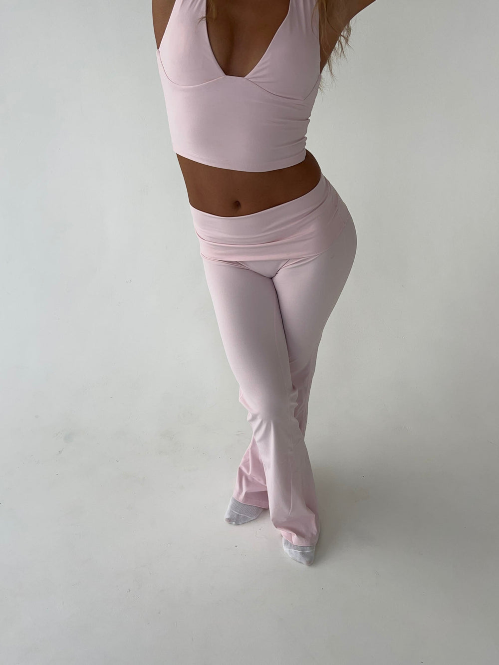Kyleen | Legging évasé rose