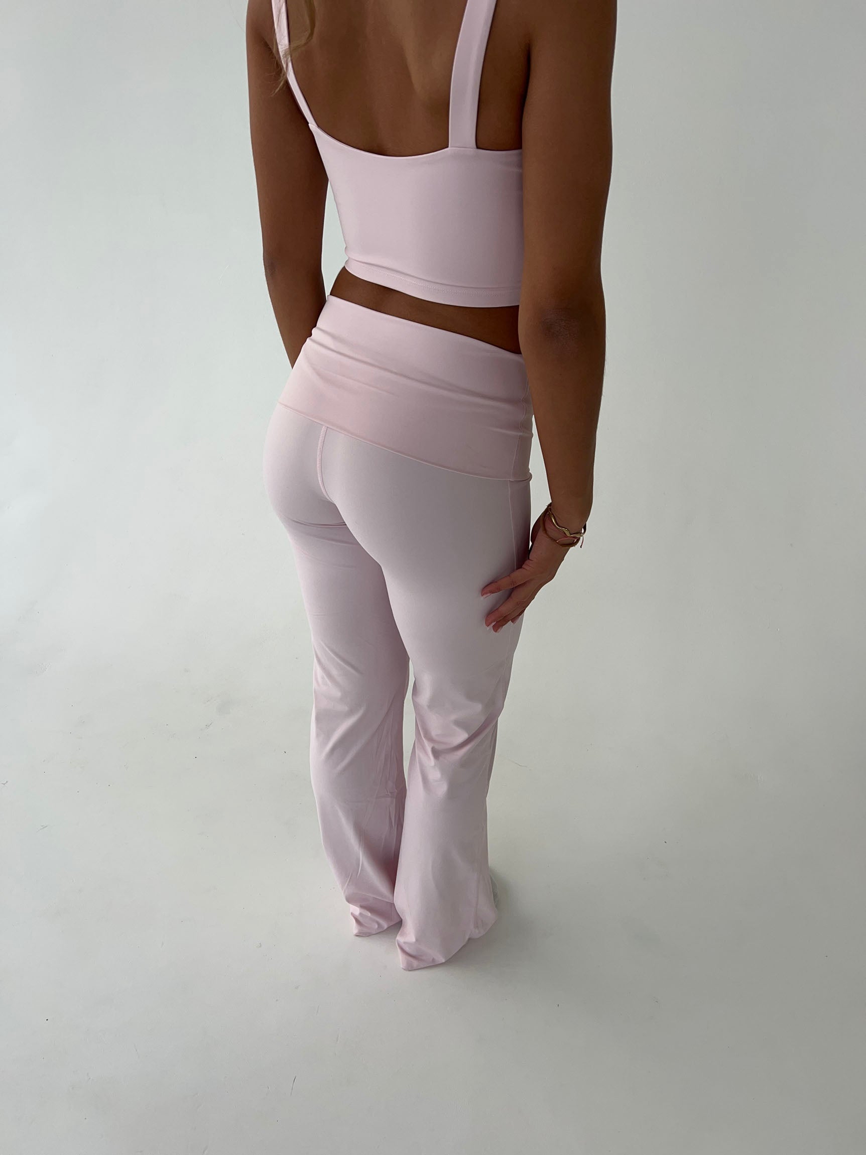Kyleen | Roze Flared Legging