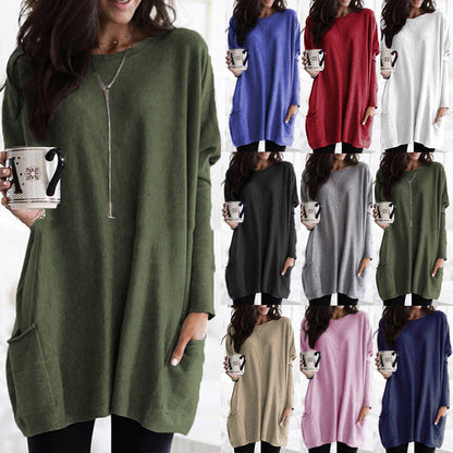 Stijlvolle Comfortabele Oversized Dames Trui met Zak