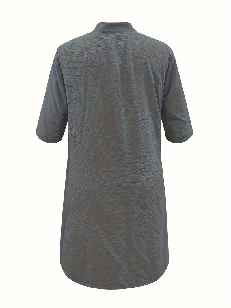 Oriah | Classic Plus size Button-Down Shirt Dress