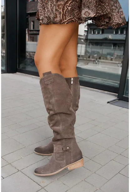 Trendy Comfortabele Cowboy Laarzen met Speelse Details en Elegante Uitstraling