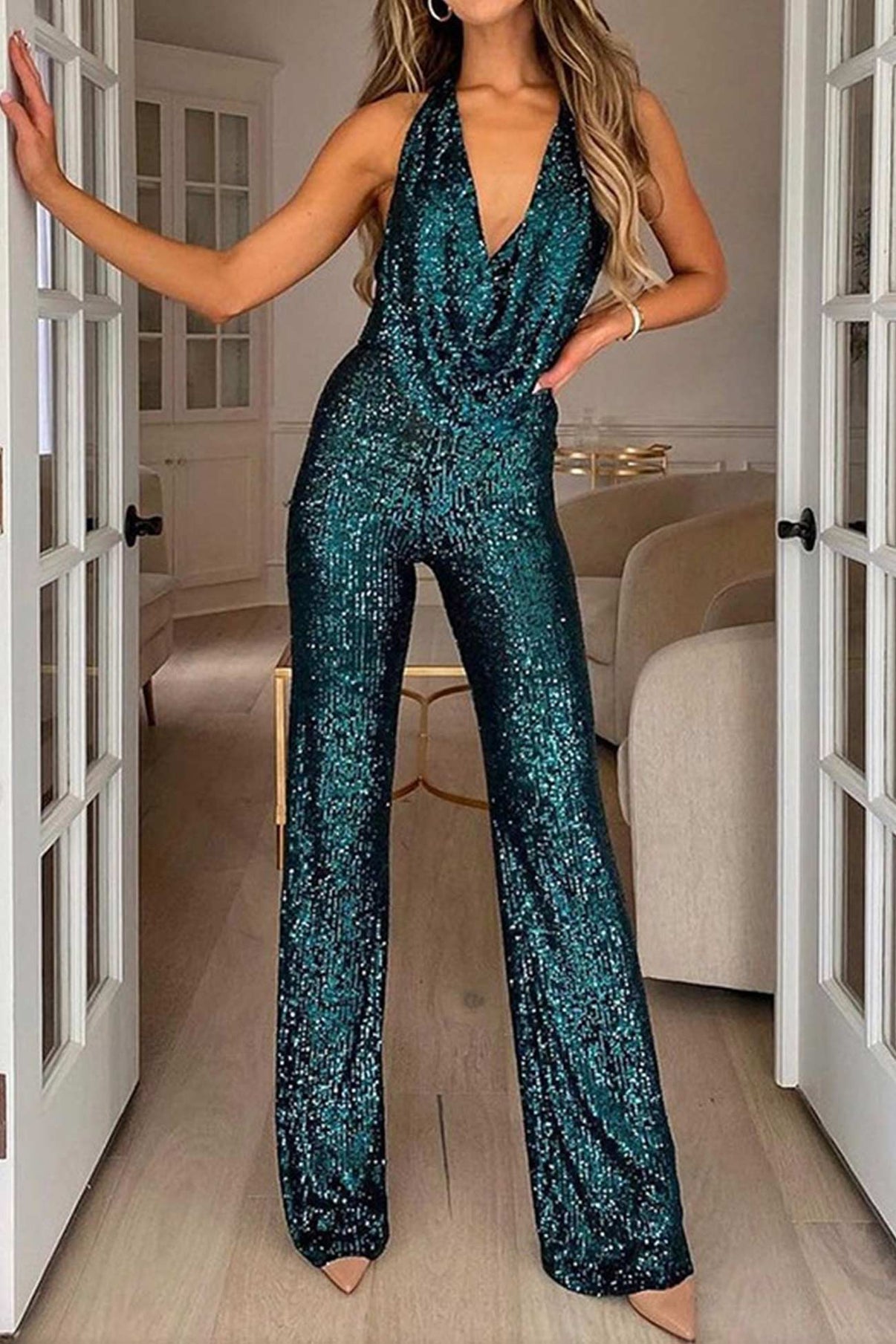 Antonette | Combinaison glamour à paillettes