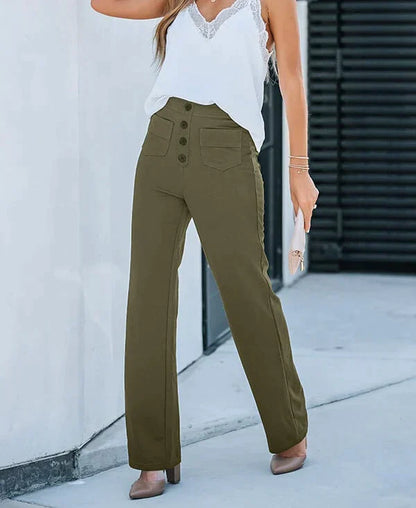 Emberlie | High-Waisted Wide-Leg Pants