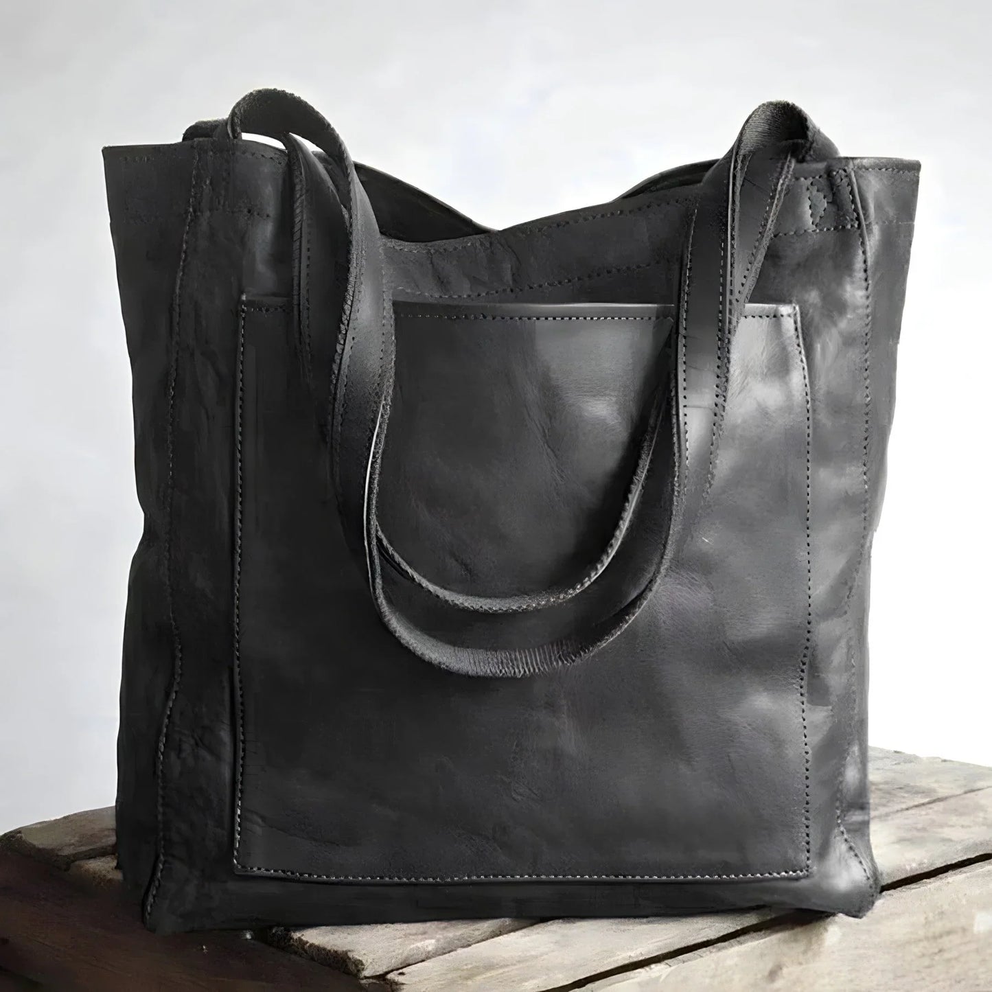Kamiyah | Leren Shopper Tas