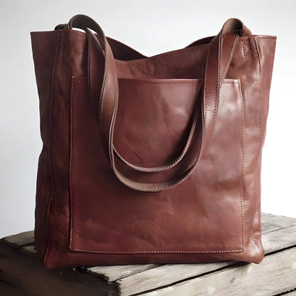 Kamiyah | Leren Shopper Tas