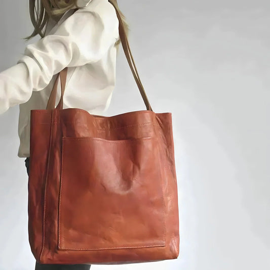 Kamiyah | Leren Shopper Tas