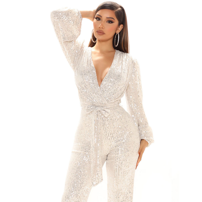 Layla | Glamoureuze Glitter Jumpsuit