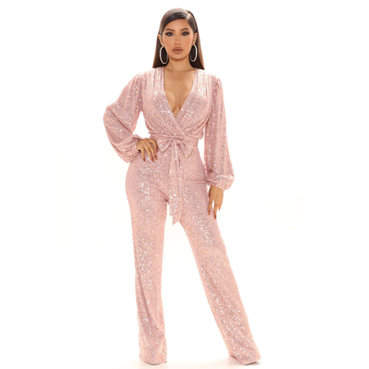 Layla | Glamoureuze Glitter Jumpsuit