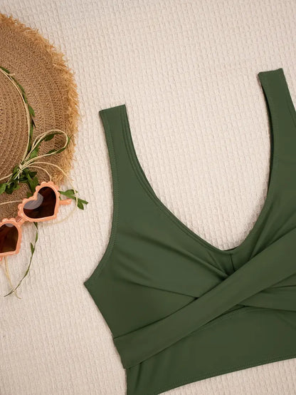 Fenella | Legergroen Active Bikini Set