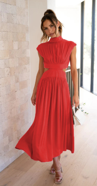Carlynn | Elegante Mouwloze Maxi Jurk