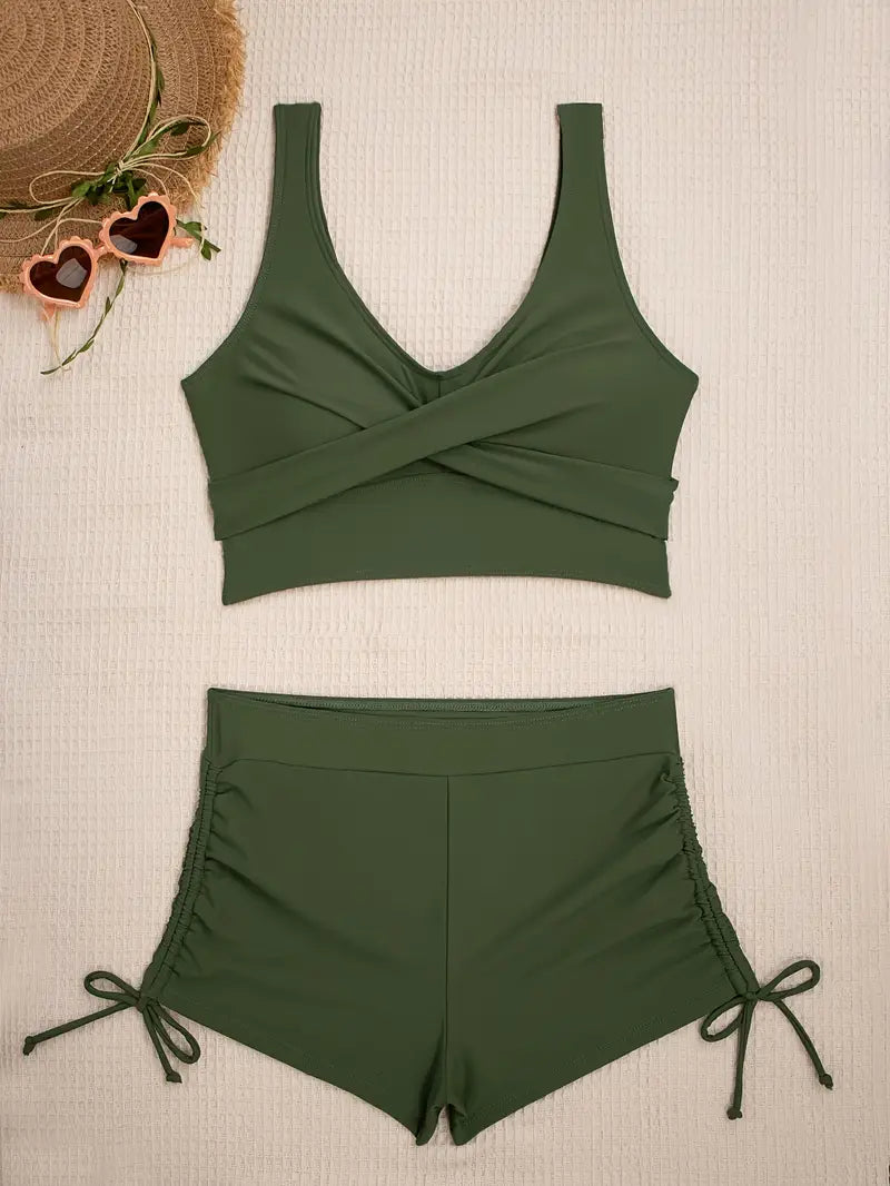 Fenella | Legergroen Active Bikini Set