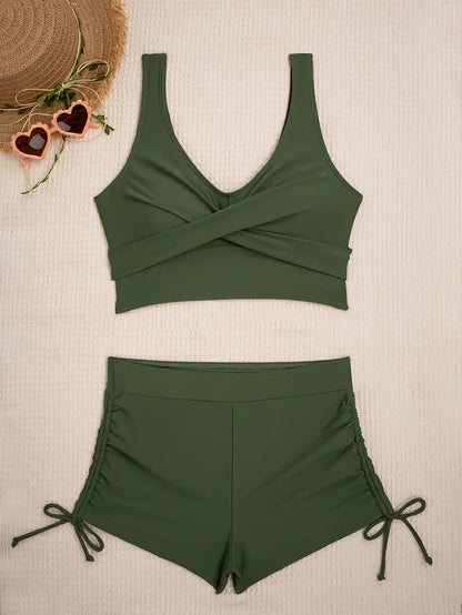 Fenella | Legergroen Active Bikini Set
