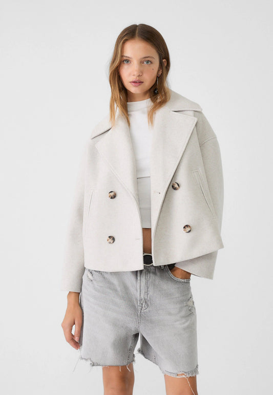 Trendy Chique Vrouwen Peacoat Jas Met Knopen