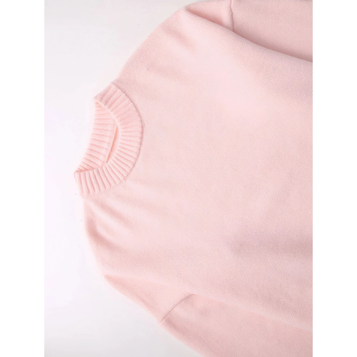 Zachte Oversized Roze Dames Trui met Lange Mouwen